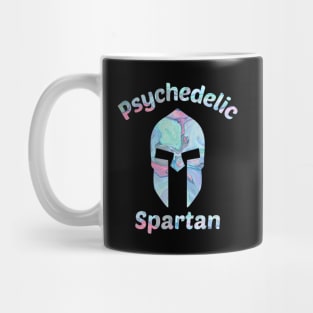 Spartan Helmet Psychedelic Warrior Shirt Mug